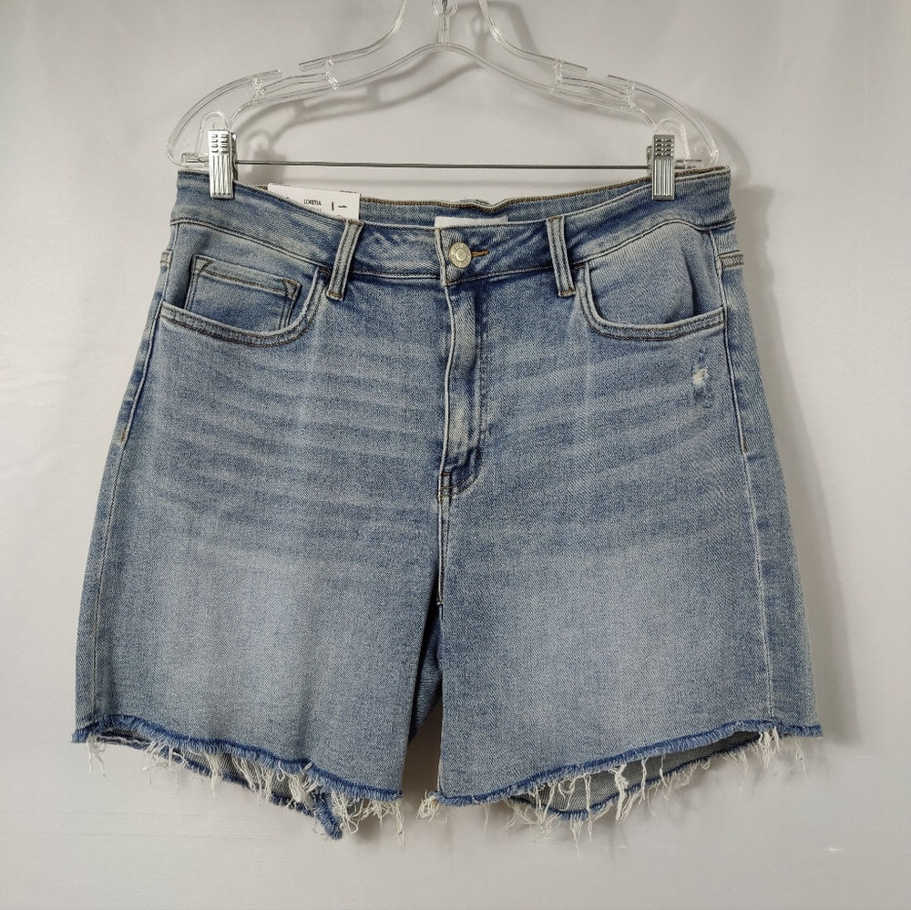 NWT Vervet Loretta Midi Jean Shorts, Sz 1X